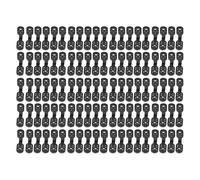 Lot de 100 clips en plastique ABS noir pour protection des plantes en plein air