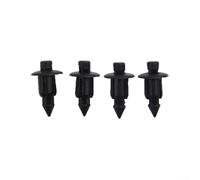 Lot de 100 clips en plastique de 6 mm pour panneau de voiture, fixations de pare-chocs, moulures, compatibles avec GSXR Bandit CBR Indian Norton Noir