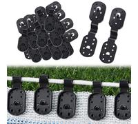 Lot de 100 clips en plastique pour toile de protection, clip spécial avec œillet, clip d'ombrage de jardin, clips d'ombre de jardin, plantes de jardin, ombre de pelouse (50)
