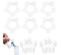 Lot de 100 clips pour ballons en plastique en forme de fleur - Support pour arche de ballon - Boucle - Connecteur de ballon en plastique - Pour mariage, événement, anniversaire