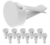 Lot de 100 clips pour grille d'aération de voiture, désodorisant, accessoires d'aromathérapie automobile (blanc)