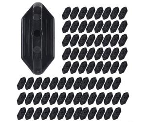 Lot de 100 clips robustes en composite conçus pour résister aux conditions météorologiques difficiles tout en donnant un look professionnel à votre terrasse