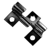 Lot de 100 Clips WPC en Acier Inoxydable pour Fixation de Lames de Terrasse Composite - Montage de Terrasse (Noir, 6,5 mm)