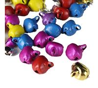 Lot de 100 clochettes multicolores à faire soi-même, mini clochettes de Noël, perles artisanales, bijoux, apprêts de 10 mm.