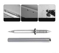 Lot de 100 clous à double tête sans couture pour plinthes et décoration murale - Base en acier avec outil de manchon, 8,5 + 17 mm/10 + 18 mm, DIY Inte (A)