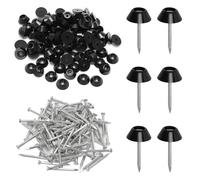 Lot de 100 clous d'étanchéité pour bande à picots, clous de montage 2,5 x 30 mm Pour le drainage de construction, parterres surélevés, les pots de fleurs
