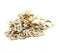 Lot de 100 coins de livre jaunes rétro pour coins de livres, coins de livres, coins de livres, coins de dossiers, protection de coin nostalgique rétro, décorez votre livre