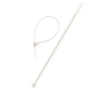 Lot de 100 colliers de câblage 3,6x 140mm - Transparent - Zenitech