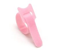 Lot de 100 colliers de serrage amovibles en plastique réutilisables, sangles de 150, 200, 250, 300 mm, en nylon, bandages à fermeture éclair(Pink,250mm)