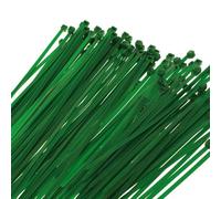 Lot de 100 colliers de serrage en plastique, colliers de serrage verts, pour électricien et jardinage (2,8 mm x 300 mm)