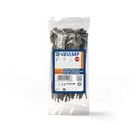 Lot de 100 colliers de serrage noirs en plastique - Colliers de serrage professionnels 7,6 x 370 mm, Nylon 6.6, Haute résistance à la rupture