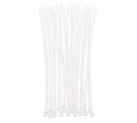 Lot de 100 Colliers de Serrage Transparent en Nylon 145 x 3 mm pour Organisation et Fixation Câbles