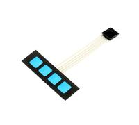 Lot de 100 commutateurs à membrane à 4 touches pour Arduino 1 x 4 sans mots