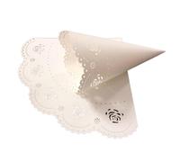 Lot de 100 cônes en papier pour confettis de mariage - Avec ruban adhésif double face - Cônes triangulaires - Pour confettis de mariage, pétales de fleurs et chocolat - Transparent