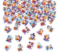 Lot de 100 confettis fantômes pour Halloween, décoration de table d'anniversaire sur le thème de l'Halloween, fête prénatale