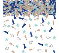 Lot de 100 confettis « Last Toast on the Coast » - Confettis de table pour enterrement de vie de jeune fille, décoration de table de fête de grand-mère