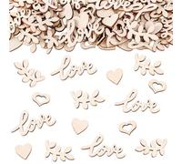 Lot de 100 confettis mariage bride to be (bois d'amour)