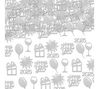 Lot de 100 confettis multifonctionnels pour le Nouvel An - Ajoute une atmosphère festive à toute célébration - En papier robuste - Décorations de fête