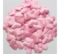 Lot de 100 confettis roses en forme de cœur en éponge pour décoration romantique de mariage (rose)
