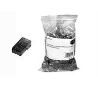 Lot de 100 connecteurs 8 Broches Cat 5E UTP Non blindé RJ45 Noir