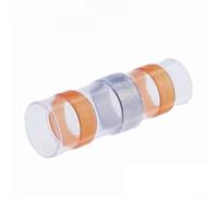 Lot de 100 connecteurs de fil à souder étanches - Kit de connecteurs électriques thermorétractables pour câblage automobile marin (orange)