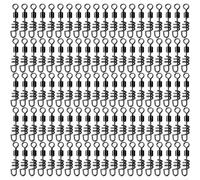 Lot de 100 connecteurs de leurre de pêche avec boutons-pression pour une connexion sécurisée et un changement rapide d'appât dans divers scénarios de pêche (8#)