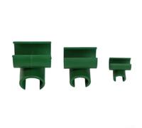 Lot de 100 connecteurs de support pour treillis de jardin - Clips rotatifs pour cadre de plantes grimpantes et piquets de tomate, support de vigne de légumes, fixation de jardin en plastique PP