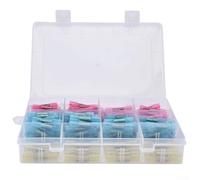 Lot de 100 connecteurs thermorétractables 10-22 AWG avec doublure en polyoléfine pour connexion de fils étanches, kit de bornes à sertir pour automobile, marine, bateau, camion, stéréo