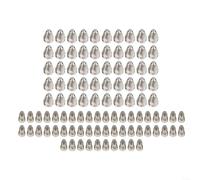 Lot de 100 consommables pour coupeur plasma P80, pointes d'électrode et buses pour CUT-70/80/100/120, cuivre sans oxygène avec hafnium, protection en oxyde de zirconium chromé (1,1 mm)