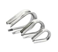 Lot de 100 cosses câble en Acier Inoxydable 304, M2, M3, M4, M5, M6, M8, Manchons Protection, Fixations Forme cœur pour Industrie(M5)