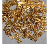 Lot de 100 cosses de câble plates non isolées 4,8 mm