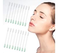 Lot de 100 cotons-tiges démaquillants jetables remplis de vitamine E pour yeux, lèvres, sourcils, cils