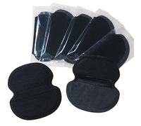 Lot de 100 coussinets absorbants jetables pour aisselles - Taille 4,7 x 4,3 cm - Adhésif puissant - Protections de chemises noires