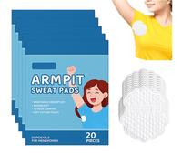 Lot de 100 coussinets auto-adhésifs pour aisselles, ajustement parfait, invisibles, confortables, anti-transpirants, anti-odeurs, absorbés, pour homme et femme