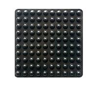 Lot de 100 patins adhésifs en caoutchouc pour pare-chocs, hémisphériques, amortisseurs de bruit, pour armoires, petits appareils, électroniques, cadres, meubles, tiroirs, armoires, (noir)