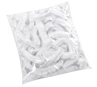 Lot de 100 couvercles alimentaires, élastiques, flexibles, transparents, pour récipient à pâte à levre, pour à la levure frais, assiettes, bols
