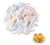 Lot de 100 couvercles alimentaires en plastique extensible, réutilisables, pour fruits/légumes/viande/aliments