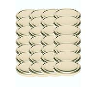 Lot de 100 couvercles de rechange pour bocaux To 82 Convient pour 230/350/435 ml/565 ml (Noir)