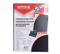 Lot de 100 couvertures de reliure en carton A4 250 g/m² - Simili cuir noir - Présentation/type pour reliure/Kind-Back, carton/matériel-carton/couleur-noir/format A4