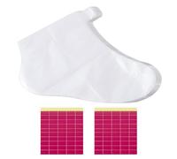 Lot de 100 couvre-pieds transparents et imperméables en plastique pour les sources chaudes, l'hydrothérapie et les traitements à la cire