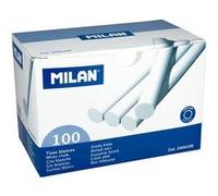 Lot de 100 craies Milan - Rondes - Ne contient pas de caséine - Couleur Blanc G