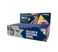Lot de 100 Crayons de charpentier copiant 24cm 334 PROFI Bois humide LYRA