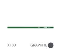 Lot de 100 Crayons de maçon 30cm 330 BASIC 8H rectangulaire LYRA