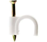 Lot de 100 crochets de fixation Ø10mm - Blanc - Zenitech