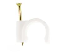 Lot de 100 crochets de fixation Ø12mm - Blanc - Zenitech