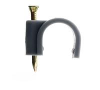 Lot de 100 crochets de fixation Ø12mm - Gris - Zenitech