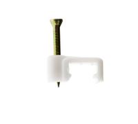 - Lot de 100 crochets de fixation Ø1mm - Blanc