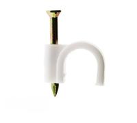 Lot de 100 crochets de fixation Ø4mm - Blanc - Zenitech