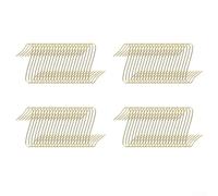 Lot de 100 crochets décoratifs en métal doré, argenté, vert, 4 cm | Poignée en métal sécurisée, s'adapte aux boules standard, empêche les chutes, mélange doré, argenté, vert