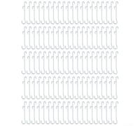 Lot de 100 crochets d'oreille pour tomates - Boucles de support pour fixer les tiges de tomate sur la grille, les dommages causés par les branches en plastique PP et soutenir le développement des